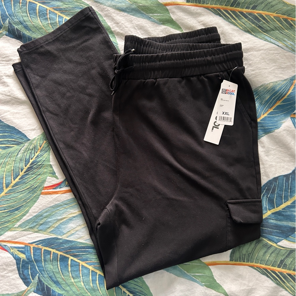 32 Degrees NWT Black Twill Jogger Pants- Size XXL